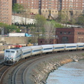 MNR P32AC-DM 209 @ Marble Hill (Hudson Line). Photo taken by Brian Weinberg, 4/27/2004.