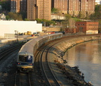MNR M-1 @ Marble Hill (Hudson Line). Photo taken by Brian Weinberg, 4/27/2004.