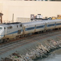 MNR P32AC-DM 222 @ Marble Hill (Hudson Line). Photo taken by Brian Weinberg, 4/27/2004.
