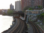 MNR's Marble Hill station (Hudson Line). Photo taken by Brian Weinberg, 4/27/2004.