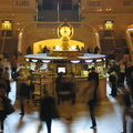 Grand Central Terminal main waiting room, zoomed in on the information booth. Photo taken from the west staircase. Photo taken b