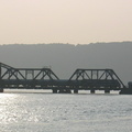 Amtrak P32AC-DM leading an Empire Service train out of Manhattan over the Spuyten Duyvil bridge. Photo taken by Brian Weinberg,