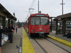 San Diego Trolley Siemens-Duwag LRV #1061 @ Old Town Transit Center (Green Line). Photo taken by Brian Weinberg, 6/6/2004.