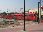 San Diego Trolley Siemens-Duwag LRV #1065 @ San Ysidro/Tijuana (Blue Line). Photo taken by Brian Weinberg, 6/6/2004. I was then