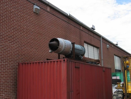 A jet powered shed @ Coney Island Yard. Photo taken by Brian Weinberg, 6/13/2004.