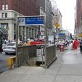 The PATH maintained entrances @ 23 St & 6 Av IND station (F/V). Photo taken by Brian Weinberg, 6/23/2004.
