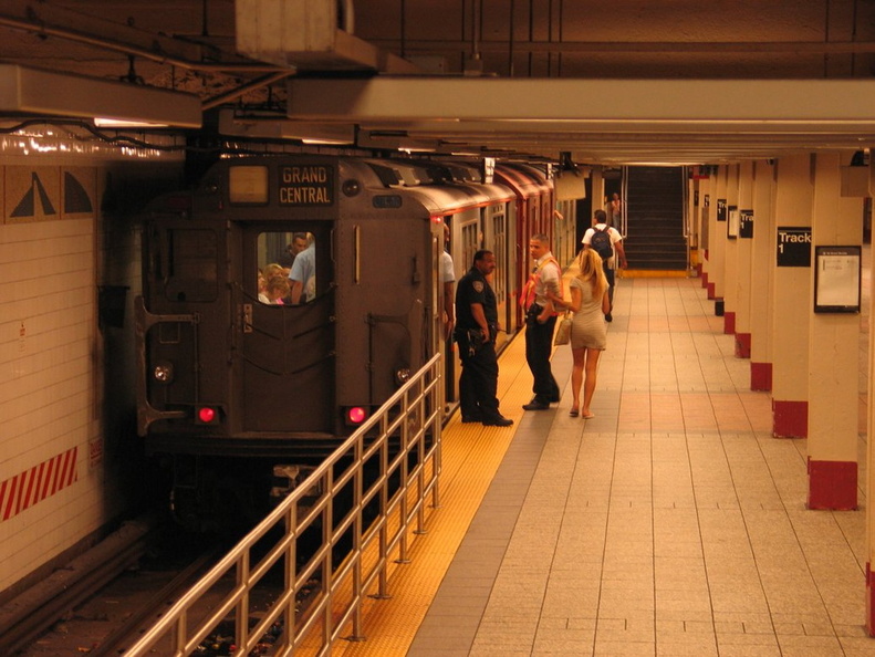 R-12 5760 @ Grand Central - 42 St on Track 1 (Nostalgia Special Shuttle). Photo taken by Brian Weinberg, 7/7/2004.