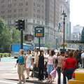 34th Street Partnership subway sign on the west side of Broadway, just south of 35 St, in front of Macy's. Photo taken by Brian