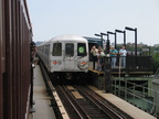 R-46 @ Bay Parkway - Culver Line (G). Photo taken by Brian Weinberg, 7/25/2004.