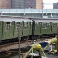 R-1 100 &amp; R-4 401 @ Coney Island Yard. Photo taken by Brian Weinberg, 7/25/2004.