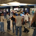 Long line for the booth because there was only a single MVM accepting bills @ 42 St - Port Authority Bus Terminal (A). Photo tak