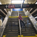 New staircase @ 59 St - Columbus Circle (NB Platform). Photo taken by Brian Weinberg, 8/22/2004.