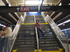 New staircase @ 59 St - Columbus Circle (NB Platform). Photo taken by Brian Weinberg, 8/22/2004.