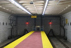 Bumper blocks at the southern end of the SEPTA Broad Street Subway Pattison station (Lower Level). It was open because of an Eag