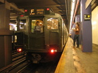 R-4 484 @ 2 Av (in service on the F line / Centennial Celebration Special). Photo taken by Brian Weinberg, 9/26/2004.