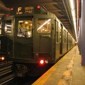 R-4 484 @ 2 Av (in service on the F line / Centennial Celebration Special). Photo taken by Brian Weinberg, 9/26/2004.