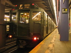 R-4 484 @ 2 Av (in service on the F line / Centennial Celebration Special). Photo taken by Brian Weinberg, 9/26/2004.