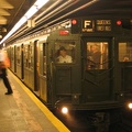 R-1 100 @ 23 St (in service on the F line / Centennial Celebration Special). Photo taken by Brian Weinberg, 9/26/2004.