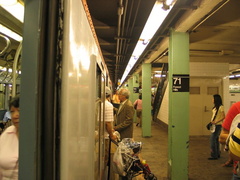 R-7A 1575 @ 71 St - Continental Av (in service on the F line / Centennial Celebration Special). Photo taken by Brian Weinberg, 9