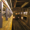 R-1 100 @ 2 Av (in service on the F line / Centennial Celebration Special). Photo taken by Brian Weinberg, 9/26/2004.