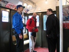 L to R: Steve B-8AVEXP, #3 West End Jeff, and Newkirk Plaza David (David Gerber) on the Arnines.