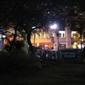 New (temporary) Entrance to the City Hall station (original) @ City Hall Park. Photo taken by Brian Weinberg, 10/26/2004.
