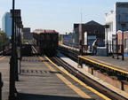 BU Gate Car @ Astoria Blvd (N/W). Note SubChatter Fred G running for his life. Photo taken by Brian Weinberg, 10/28/2004.