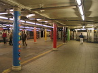 Times Square Shuttle Platform (with M&amp;M ads). Photo taken by Brian Weinberg, 11/21/2004.