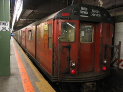 R-33WF 9325 @ Times Square - 42 St (BMT). Photo taken by Brian Weinberg, 7/10/2003.