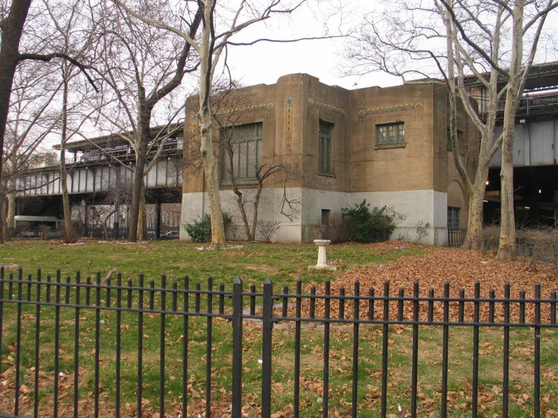 Parkchester station (Pelham Line), exterior. Photo taken by Brian Weinberg, 12/19/2004.