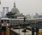 R-42 4695 @ Marcy Av (J). Photo taken by Brian Weinberg, 1/3/2005.