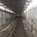 Williamsburg Bridge / Approach to Essex St (J). Photo taken by Brian Weinberg, 1/3/2005.