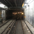 Williamsburg Bridge / Approach to Essex St (J). Photo taken by Brian Weinberg, 1/3/2005.