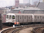 R-46 5876 @ Smith-9th St (G). Photo taken by Brian Weinberg, 1/3/2005.