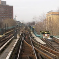 the el @ Broadway Junction (J). Photo taken by Brian Weinberg, 1/3/2005.