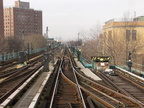 the el @ Broadway Junction (J). Photo taken by Brian Weinberg, 1/3/2005.