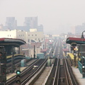 the el @ Chauncey St (J). Photo taken by Brian Weinberg, 1/3/2005.