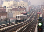 R-42 4850 @ Halsey St (J). Photo taken by Brian Weinberg, 1/3/2005.