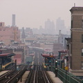 the el @ Flushing Av (J). Photo taken by Brian Weinberg, 1/3/2005.