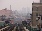 the el @ Flushing Av (J). Photo taken by Brian Weinberg, 1/3/2005.