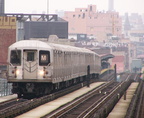 R-42 4649 @ Flushing Av (M). Photo taken by Brian Weinberg, 1/3/2005.