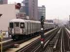 R-42 4649 @ Myrtle Av (M). Photo taken by Brian Weinberg, 1/3/2005.