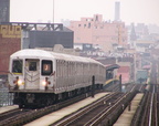 R-42 4700 @ Flushing Av (J). Photo taken by Brian Weinberg, 1/3/2005.