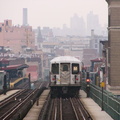 R-42 @ Flushing Av (M). Photo taken by Brian Weinberg, 1/3/2005.