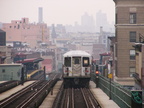 R-42 @ Flushing Av (M). Photo taken by Brian Weinberg, 1/3/2005.