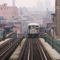 R-42 @ Flushing Av (M). Photo taken by Brian Weinberg, 1/3/2005.