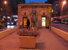 That building that was never a subway entrance @ 96 St and Broadway (West Side IRT). It was open and I went inside and saw the p