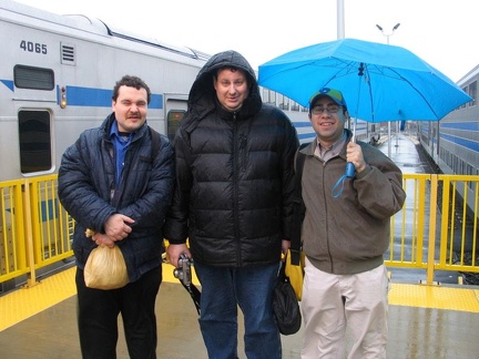 SubChatters Newkirk Plaza David, Booge, and Terrapin Station @ Long Island City Terminal at the end of the trip. Photo taken by