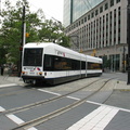 HBLR LRV 2022A @ Exchange Place.  Photo taken by Brian Weinberg, 07/30/2003.