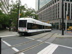 HBLR LRV 2022A @ Exchange Place.  Photo taken by Brian Weinberg, 07/30/2003.